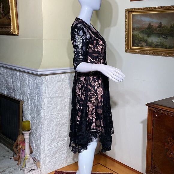 Taylor For A Pea In The Pod Lace Maternity Dress 50’s Rockabilly Dress - Picture 5 of 9